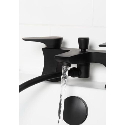 Bristan Hourglass Bath Shower Mixer Tap Black HOU BSM BLK